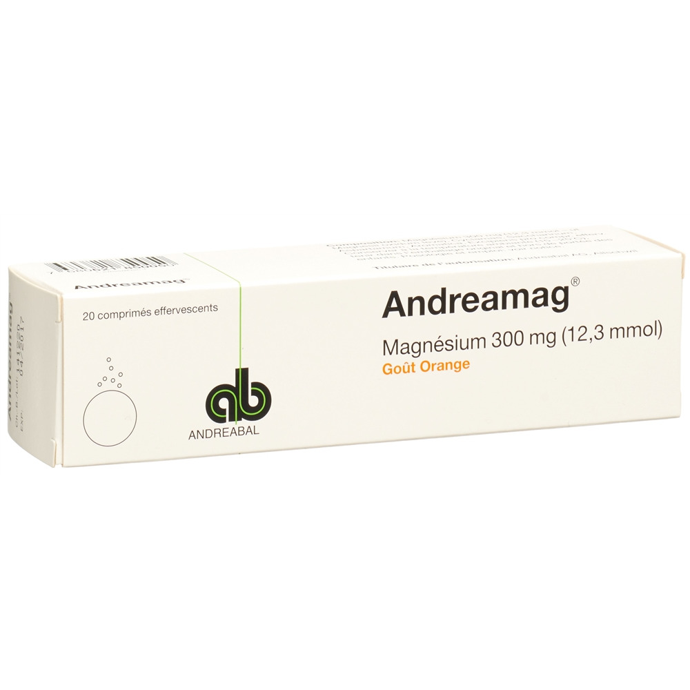 Andreamag mit Orangenaroma, Brausetabletten