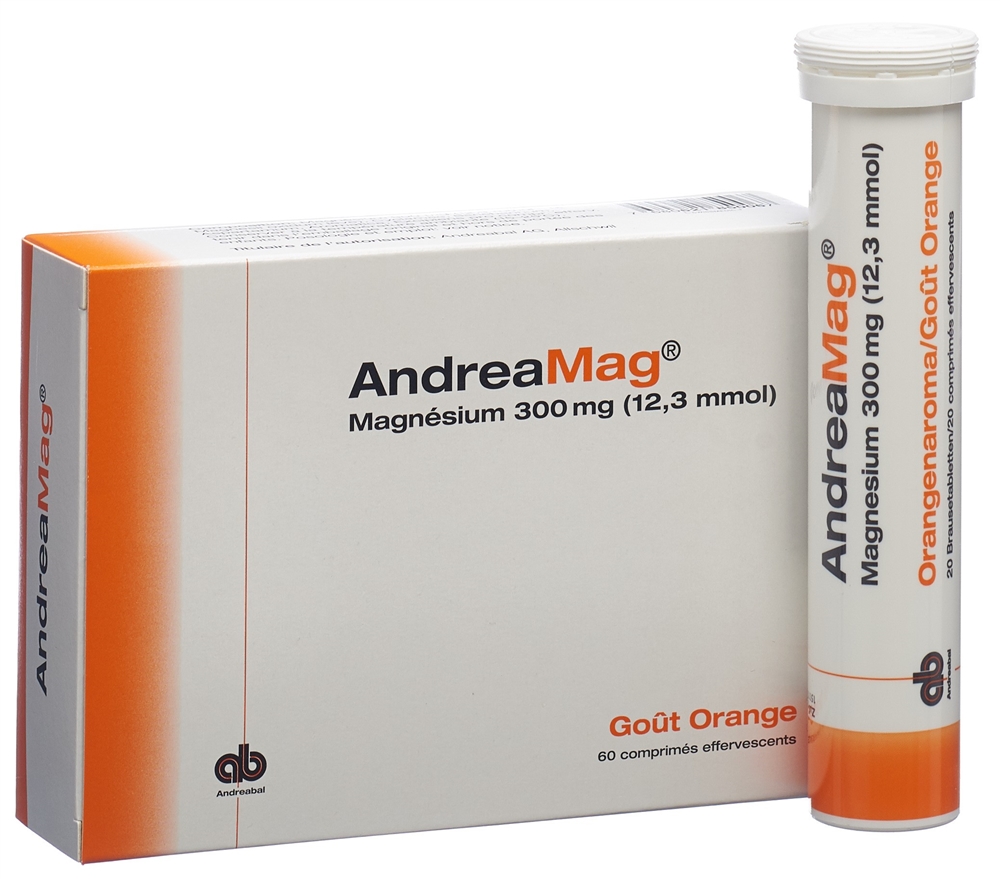 Andreamag mit Orangenaroma, Brausetabletten