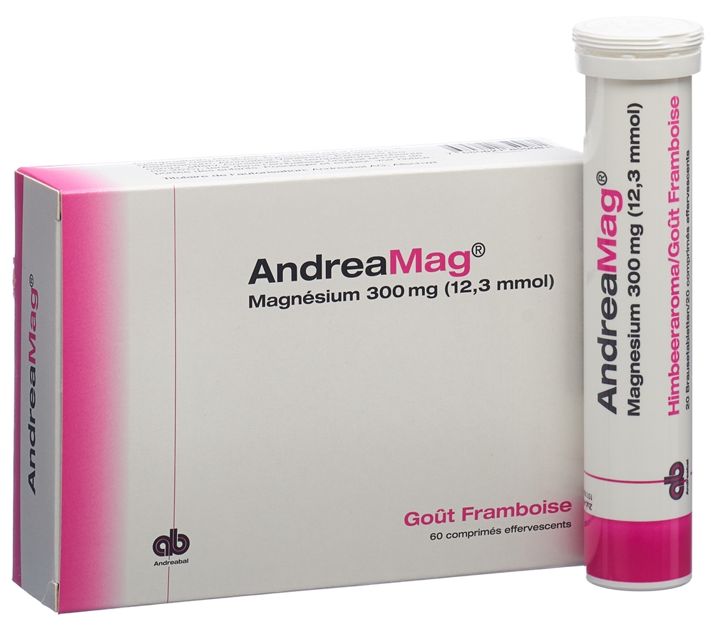 Andreamag mit Himbeeraroma, Brausetabletten
