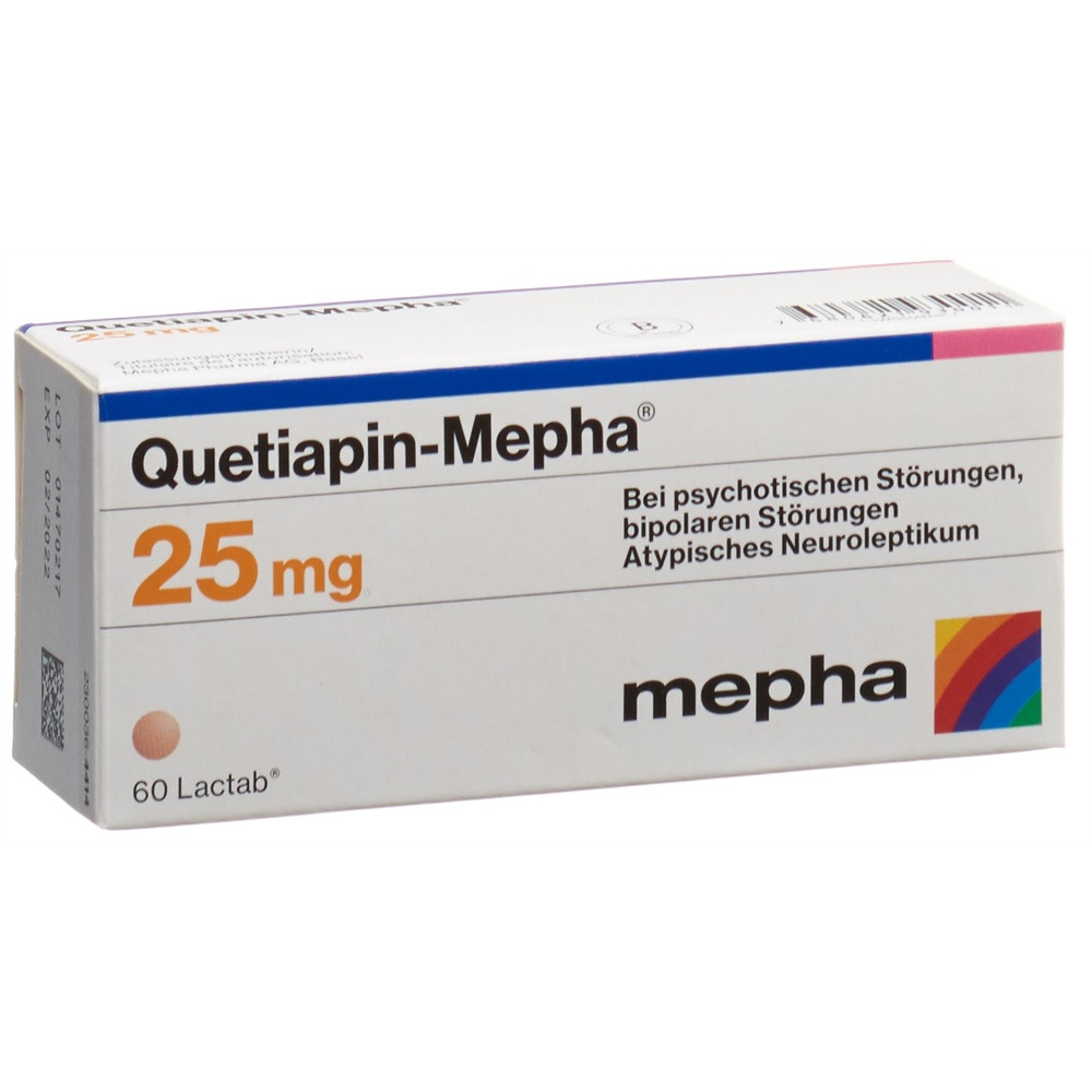 QUETIAPIN Mepha cpr pell 25 mg 60 pce