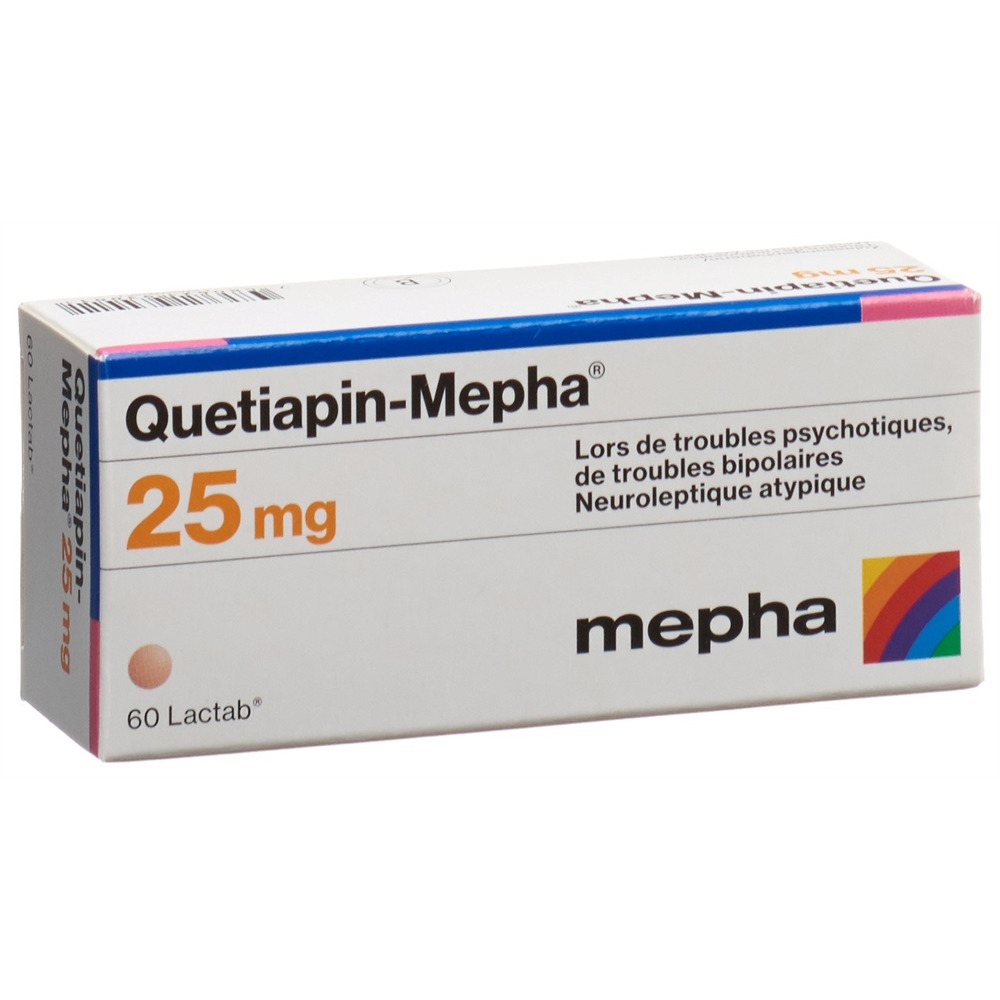 QUETIAPIN Mepha cpr pell 25 mg 60 pce