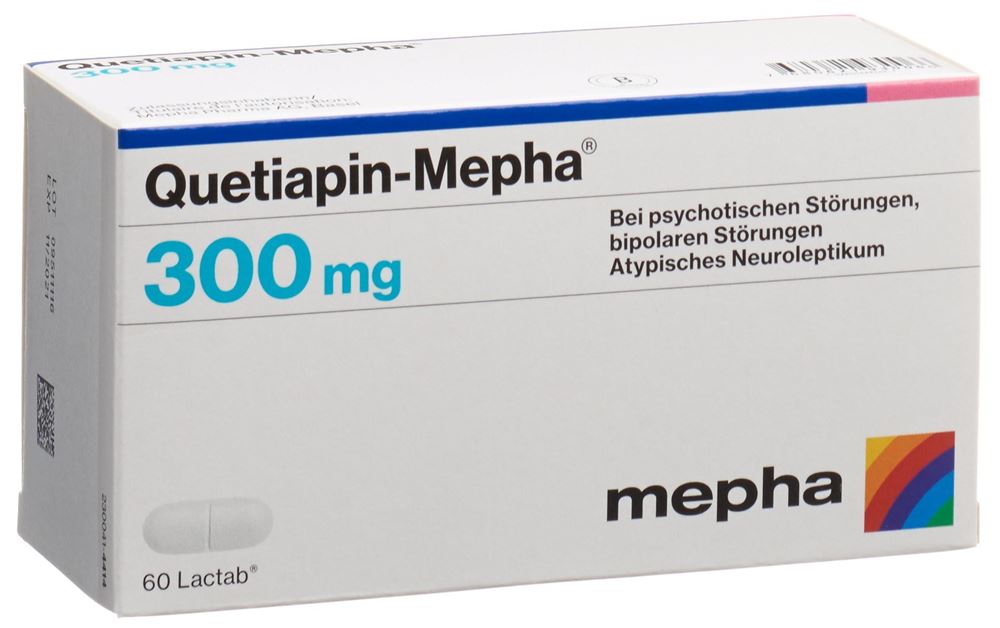 Quetiapin-Mepha 300 mg, Filmtabletten