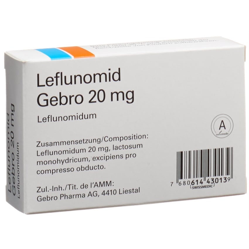 LEFLUNOMID Mepha Lactab 20 mg bte 30 pce