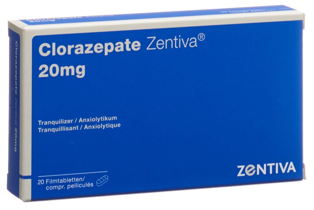 CLORAZEPATE Zentiva cpr pell 20 mg 20 pce