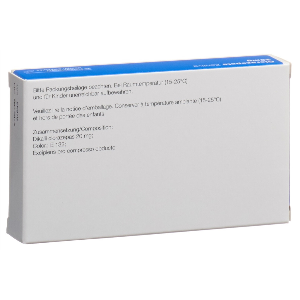 CLORAZEPATE Zentiva cpr pell 20 mg 20 pce