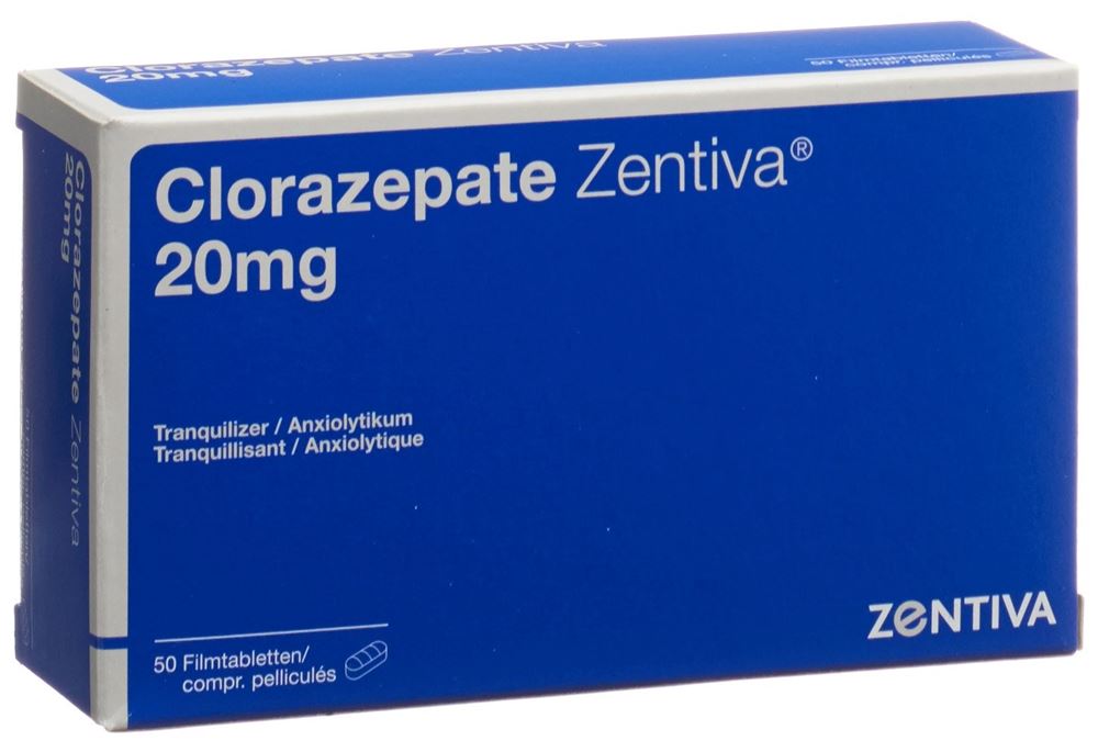 CLORAZEPATE Zentiva cpr pell 20 mg 50 pce