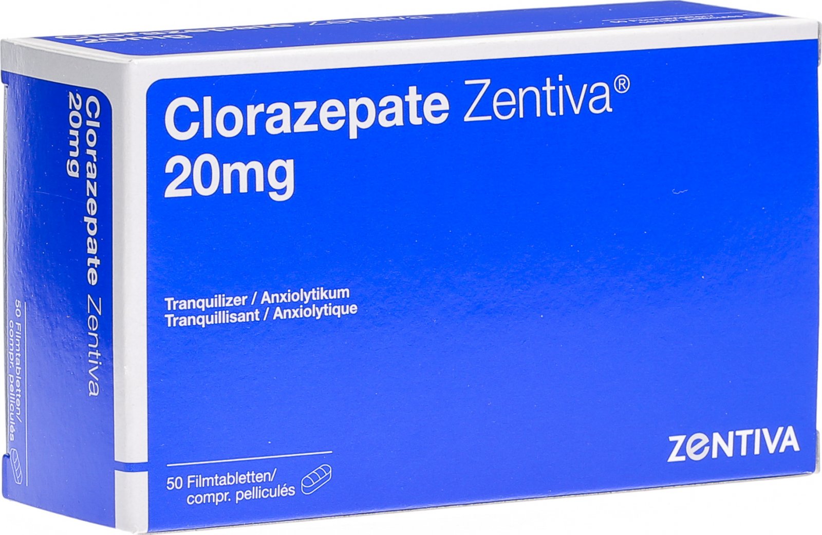 Clorazepate Zentiva 50 mg, Filmtabletten