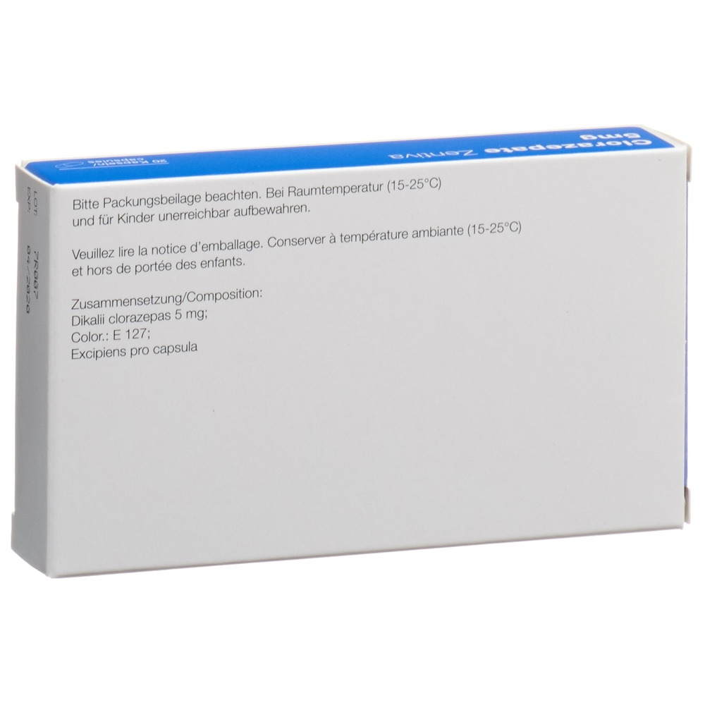 Clorazepate Zentiva 5 mg, Kapseln