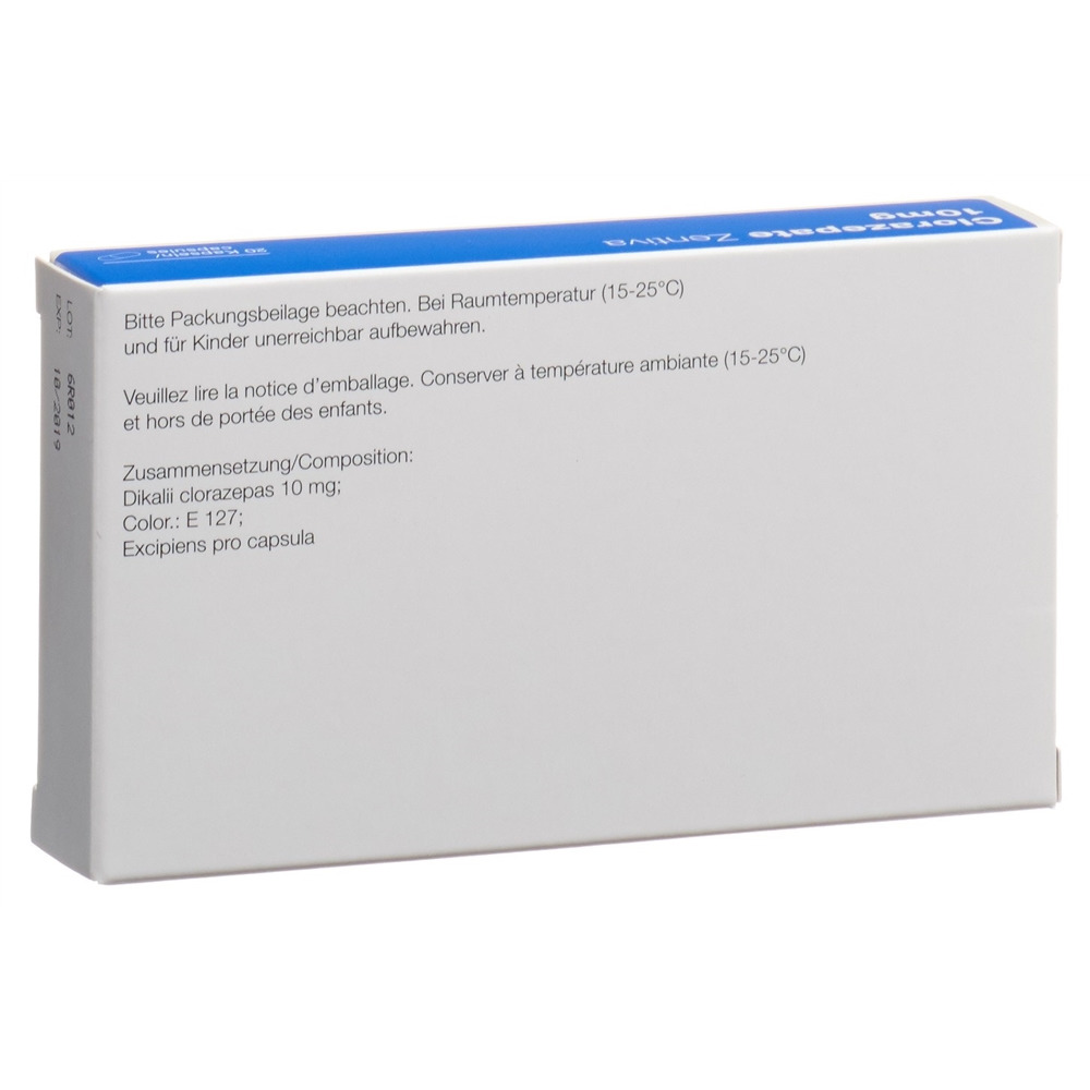 Clorazepate Zentiva 10 mg, Kapseln