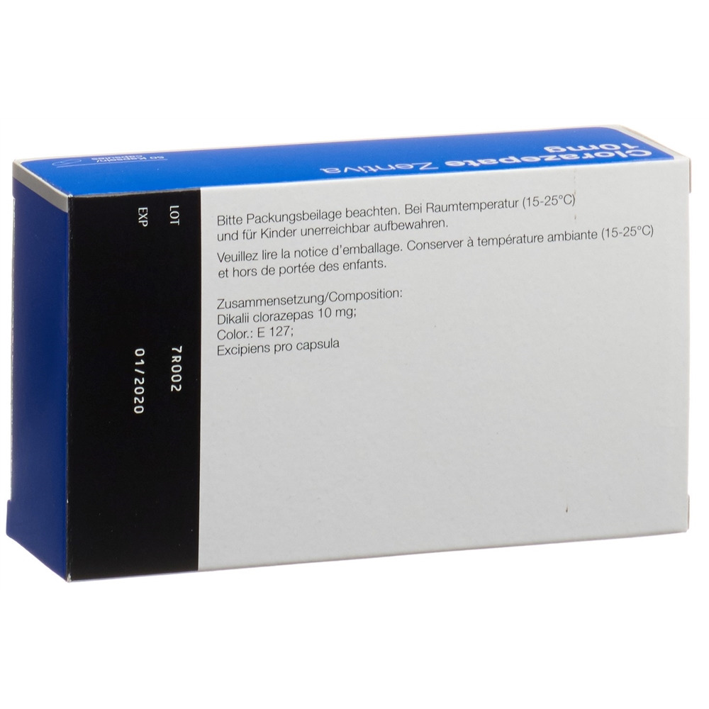 Clorazepate Zentiva 10 mg, Kapseln