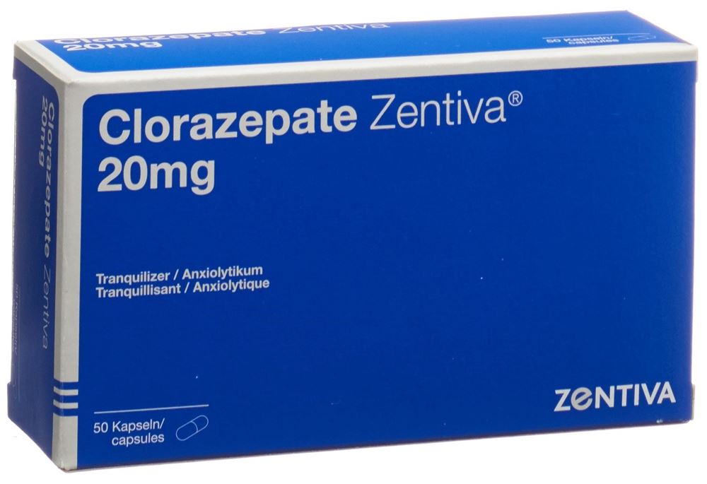 CLORAZEPATE Zentiva caps 20 mg 50 pce