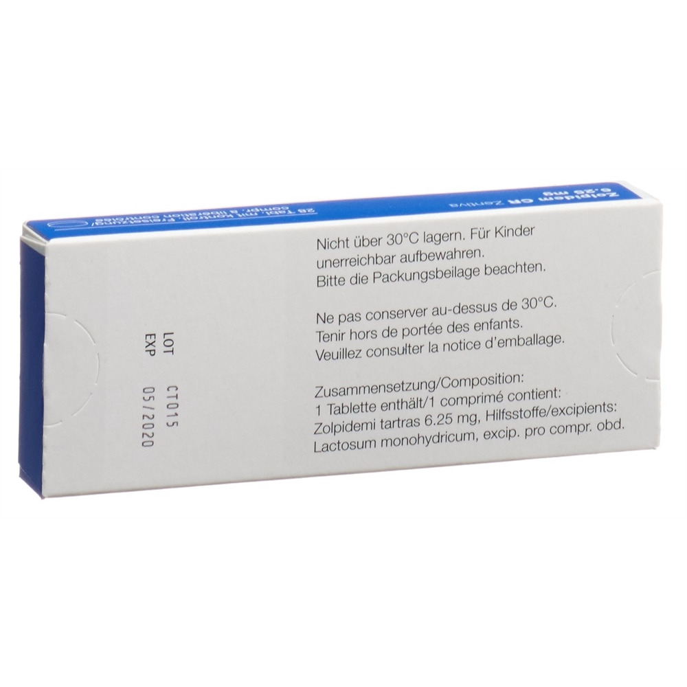 ZOLPIDEM CR Zentiva cpr ret 6.25 mg 28 pce