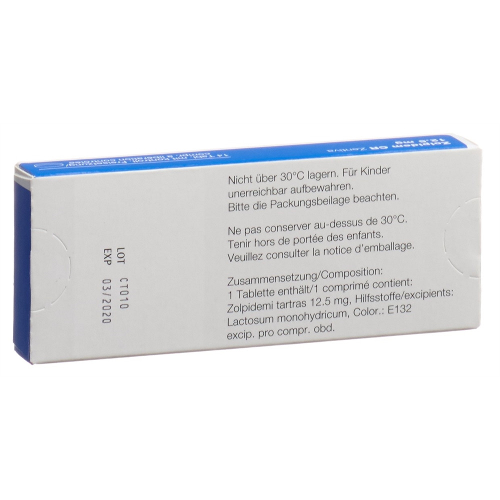 ZOLPIDEM CR Zentiva cpr ret 12.5 mg 14 pce