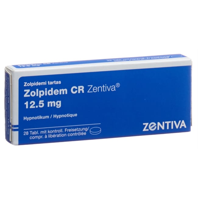 Zolpidem CR Zentiva 12.5 mg, Tabletten mit kontrollierter Wirkstoff-Freigabe