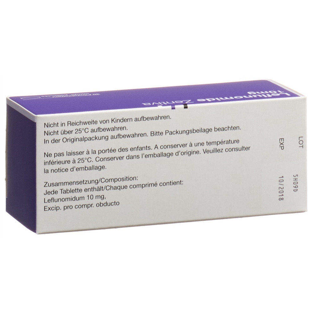Leflunomide Zentiva 10 mg, Filmtabletten