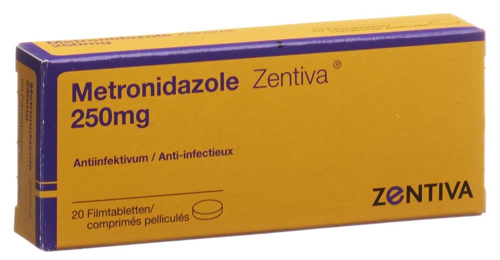 METRONIDAZOLE Zentiva cpr pell 250 mg 20 pce