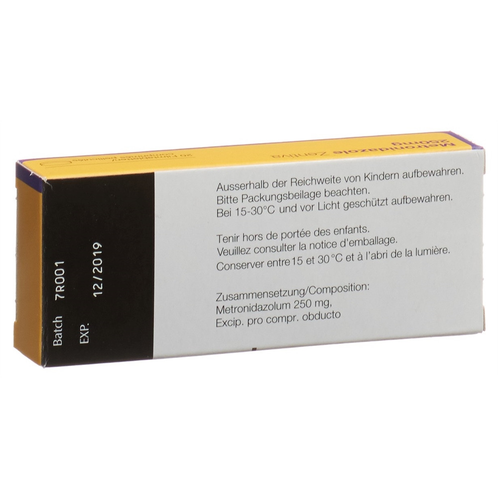 METRONIDAZOLE Zentiva cpr pell 250 mg 20 pce