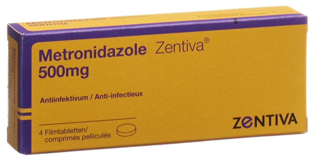 METRONIDAZOLE Zentiva Tricho cpr pell 500 mg 4 pce