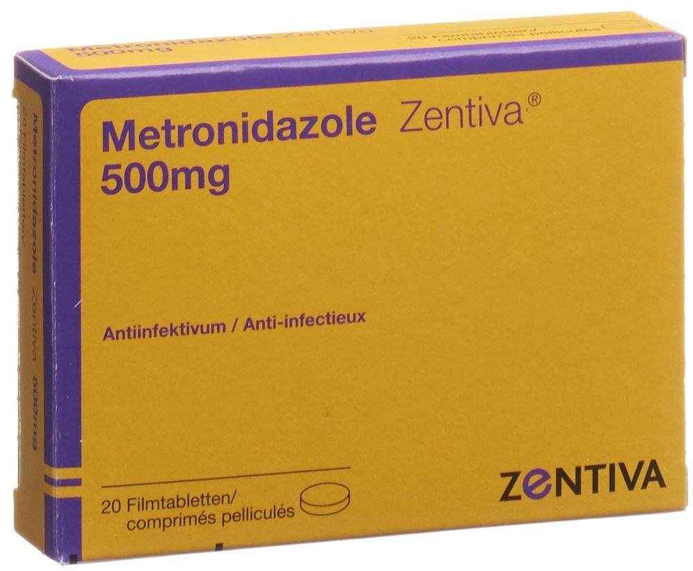 METRONIDAZOLE Zentiva cpr pell 500 mg 20 pce
