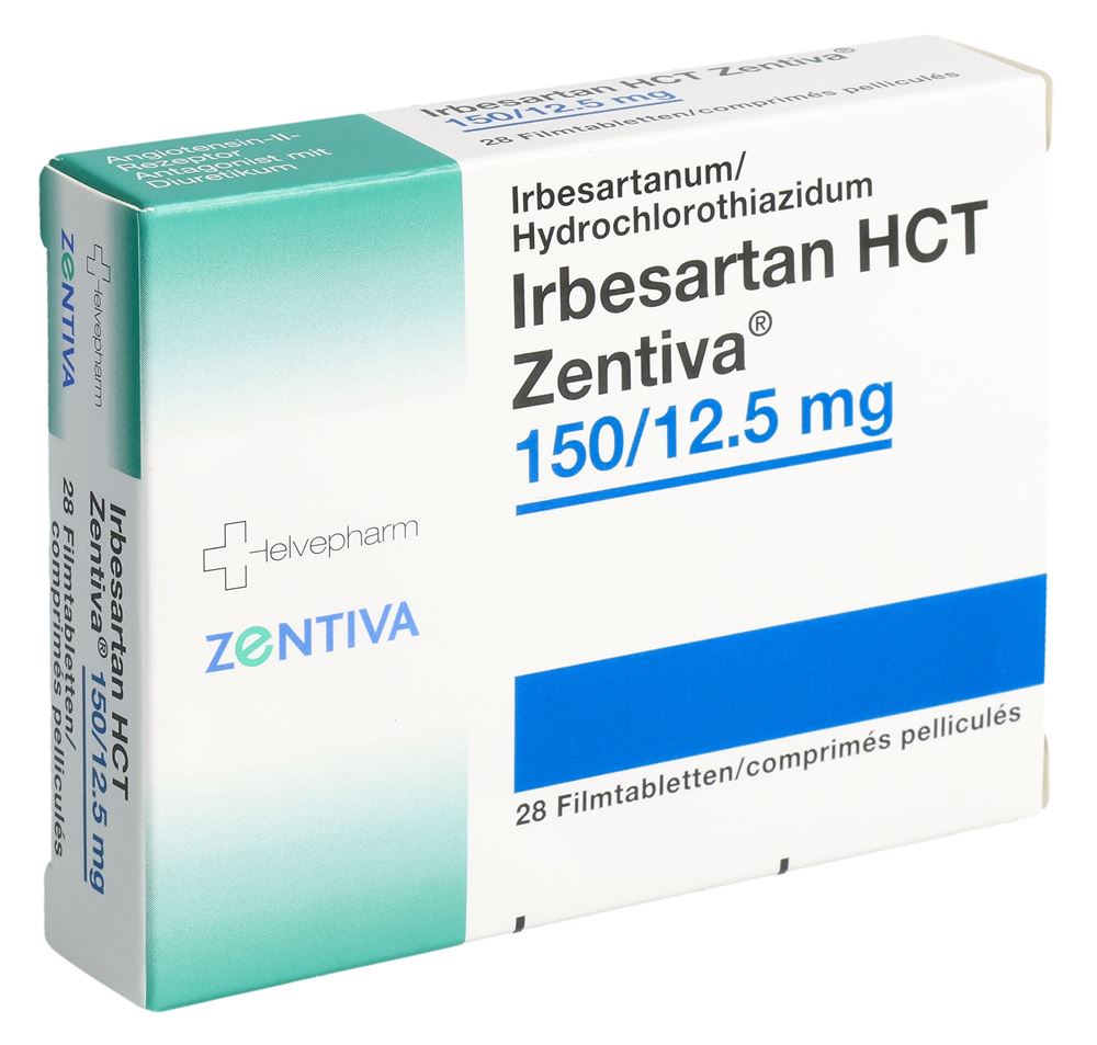 IRBESARTAN HCT Zentiva cpr pell 150/12.5mg 28 pce
