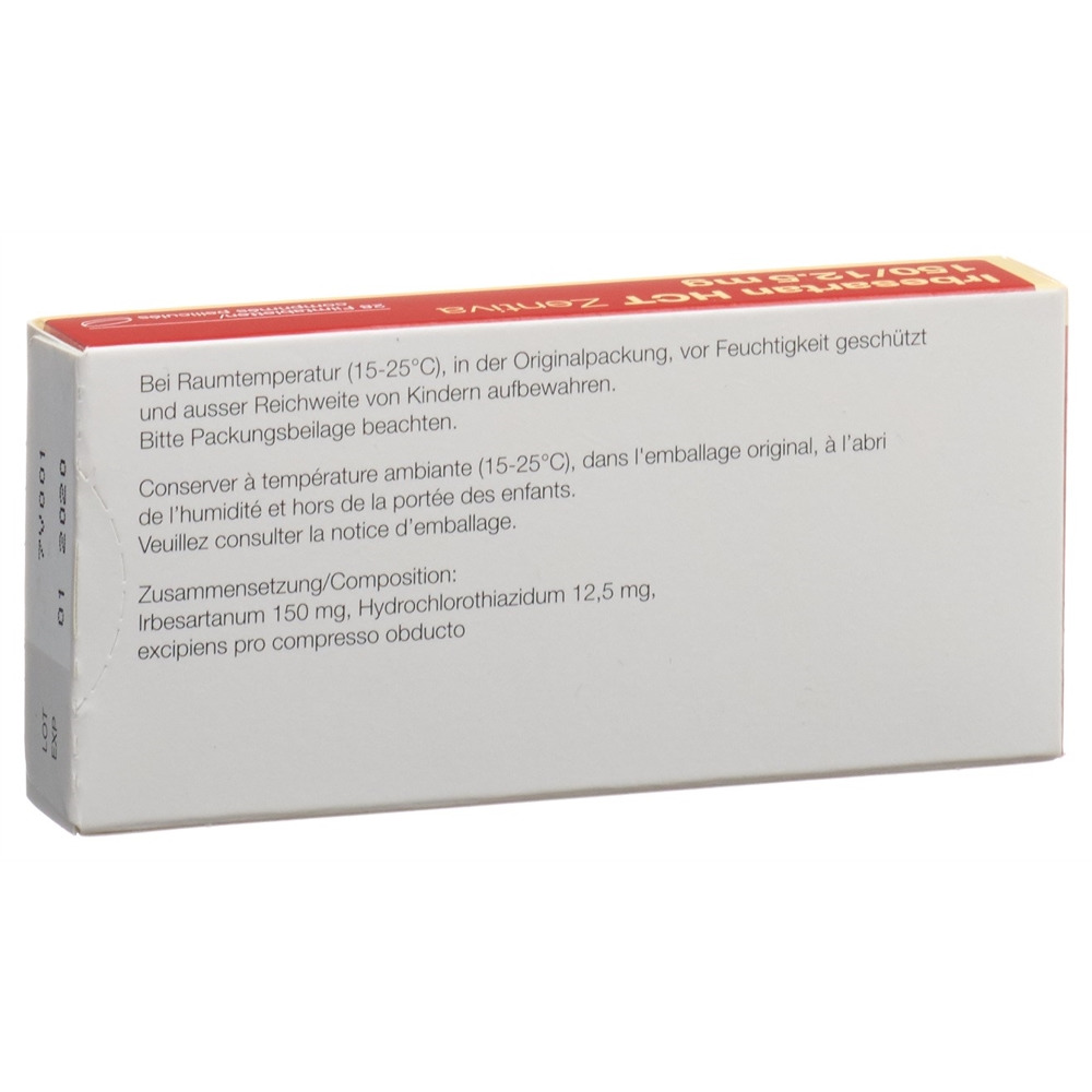 IRBESARTAN HCT Zentiva cpr pell 150/12.5mg 28 pce