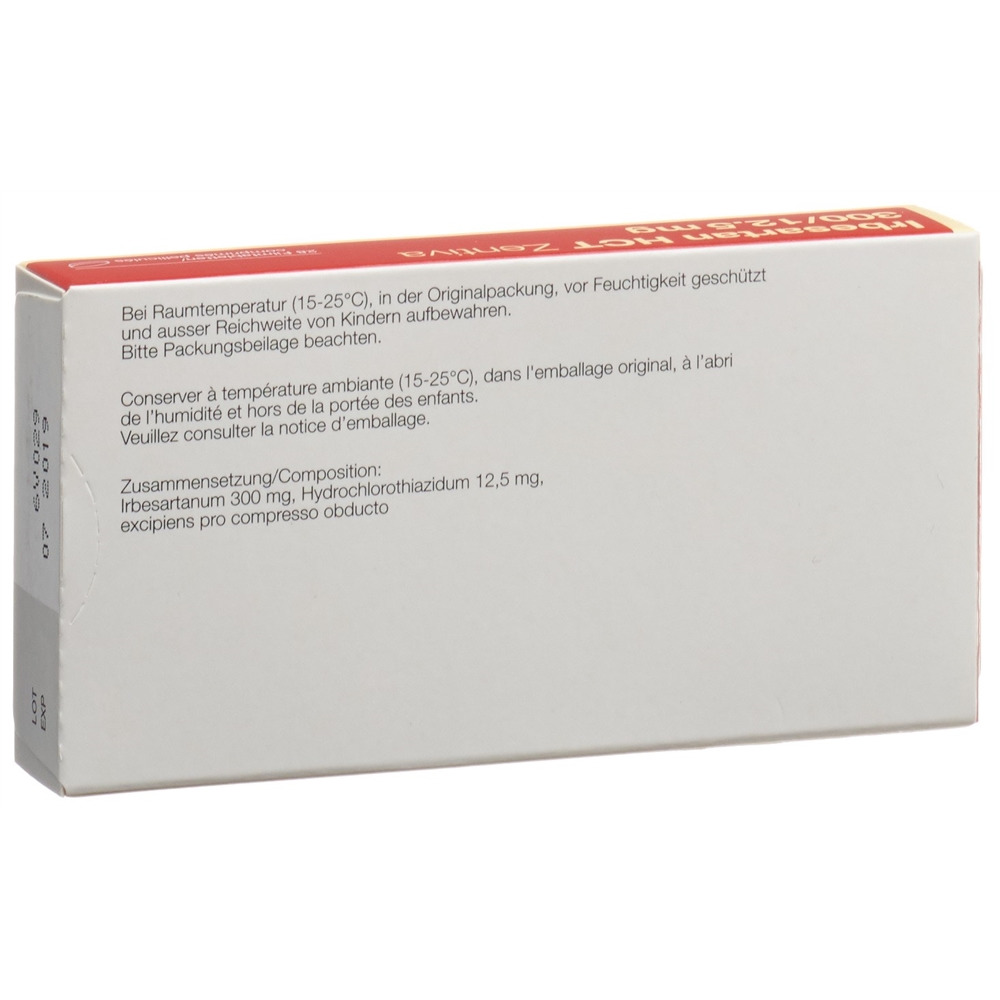 IRBESARTAN HCT Zentiva cpr pell 300/12.5mg 28 pce