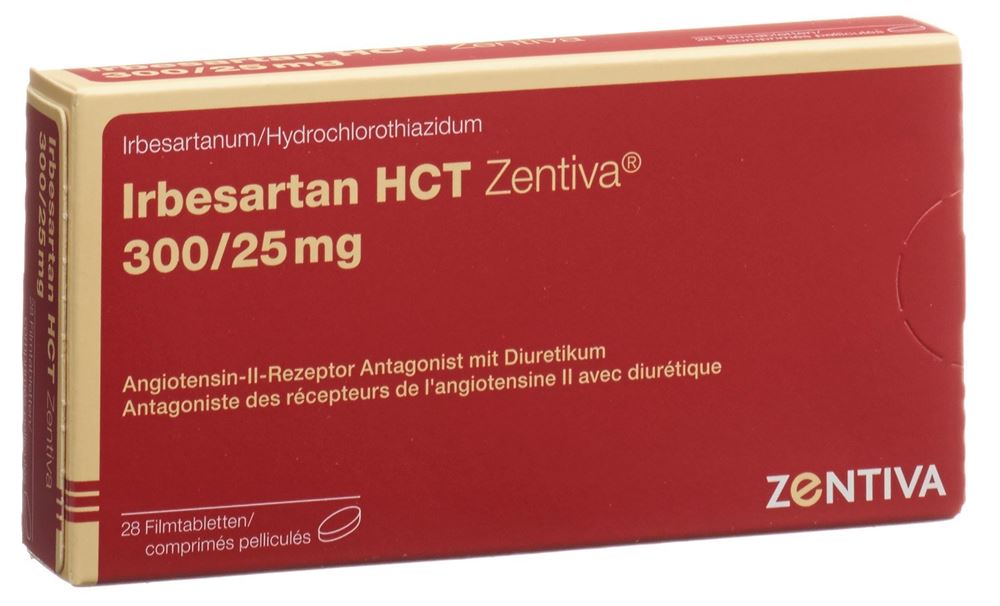 Irbesartan HCT Zentiva 300/25 mg, Filmtabletten