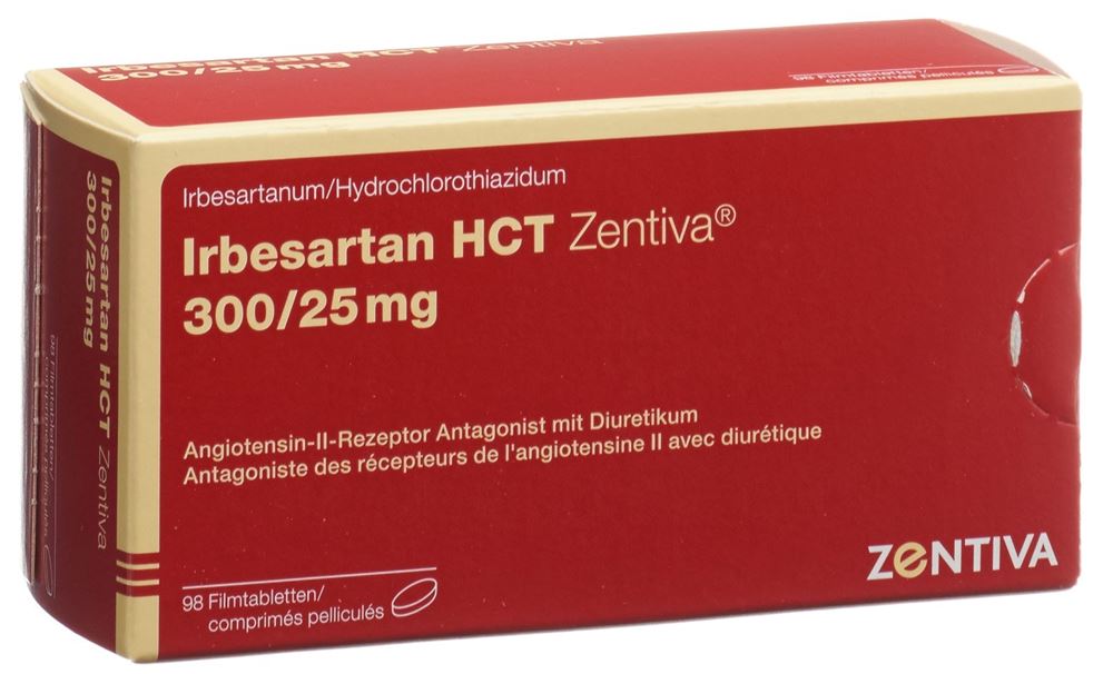 IRBESARTAN HCT Zentiva cpr pell 300/25mg 98 pce