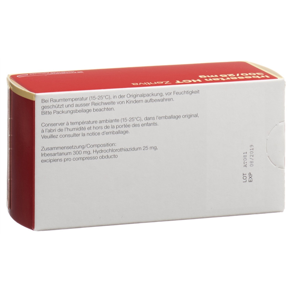 IRBESARTAN HCT Zentiva cpr pell 300/25mg 98 pce