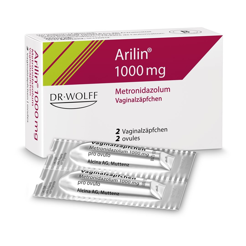ARILIN supp vag 1000 mg 2 pce