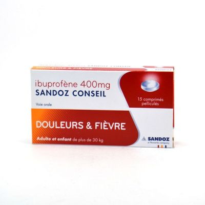 Ibuprofène Sandoz, cpr pell ret 800 mg , 50 pce