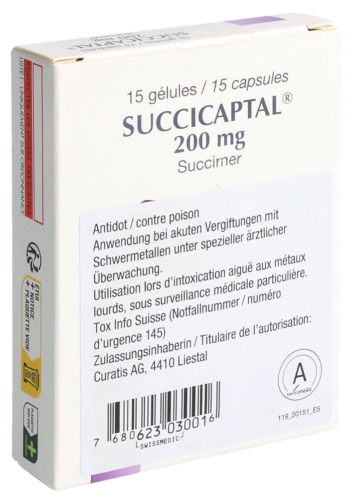 SUCCICAPTAL caps 200 mg 15 pce
