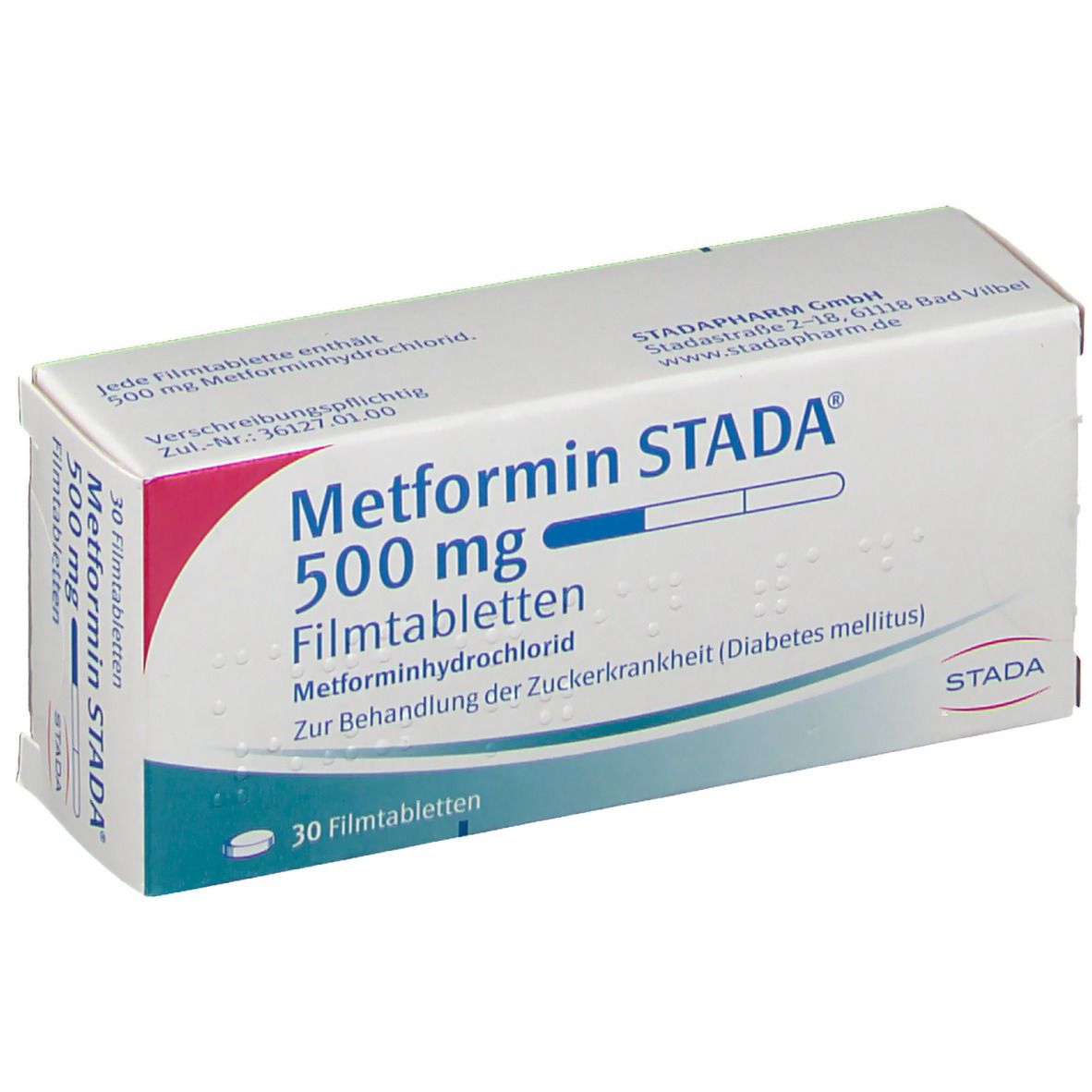 Metformin Stada 500, Filmtabletten