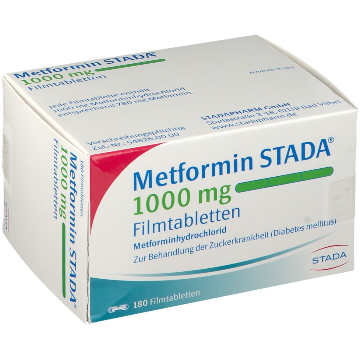 Metformin Stada 1000, Filmtabletten