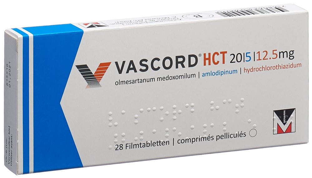 VASCORD HCT cpr pell 20/5/12.5 mg 28 pce
