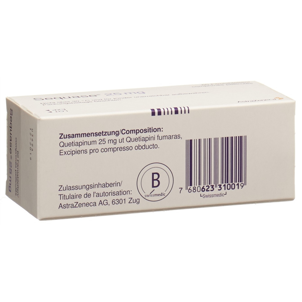 SEQUASE cpr pell 25 mg 60 pce