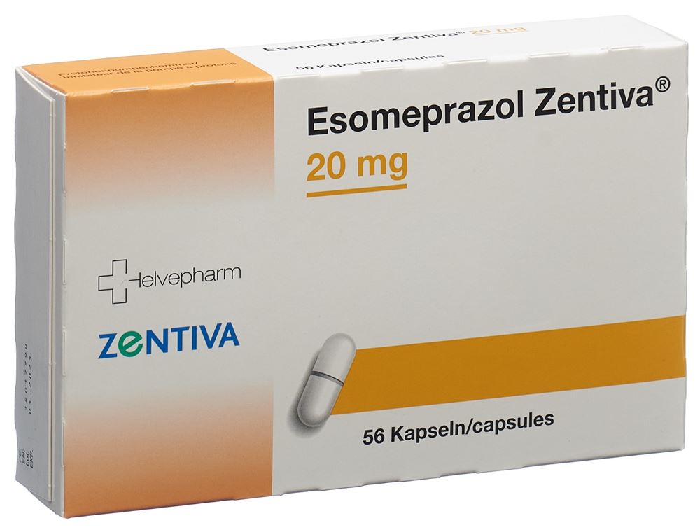 Esomeprazol Zentiva 20 mg, magensaftresistente Hartkapseln