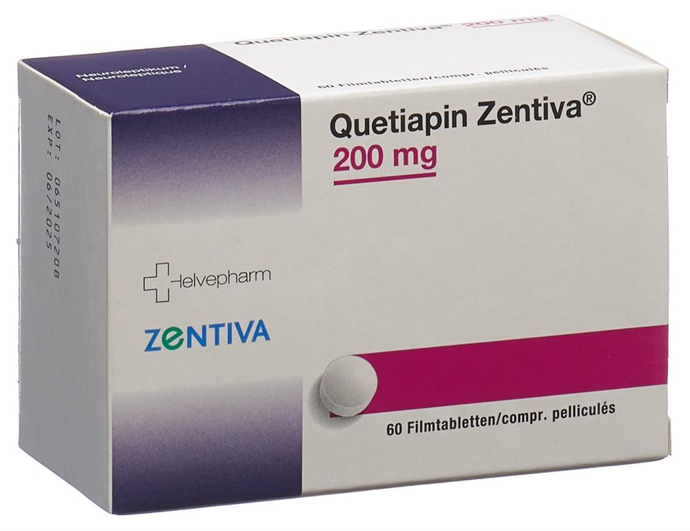 QUETIAPIN Zentiva cpr pell 200 mg 60 pce