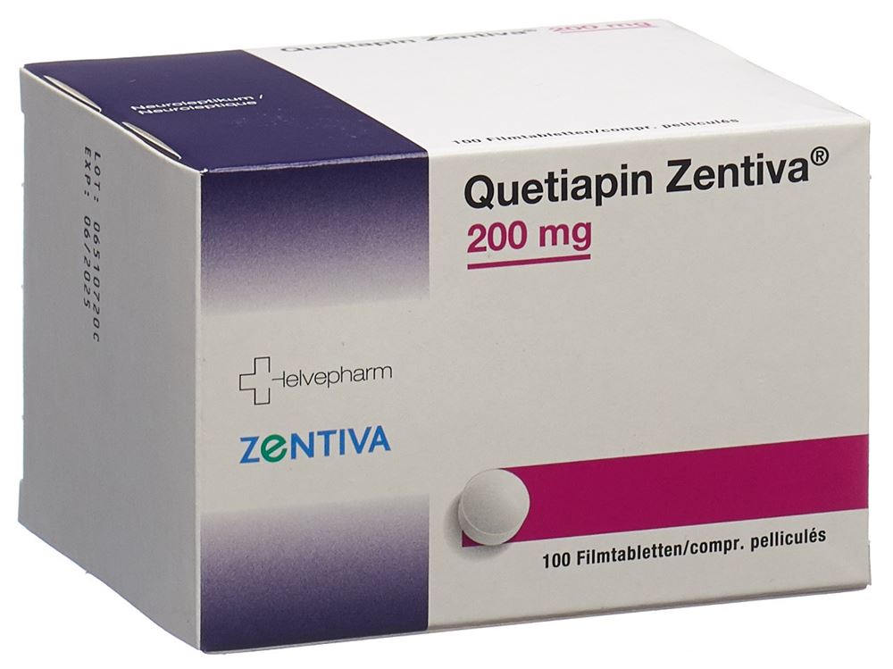 QUETIAPIN Zentiva cpr pell 200 mg 100 pce
