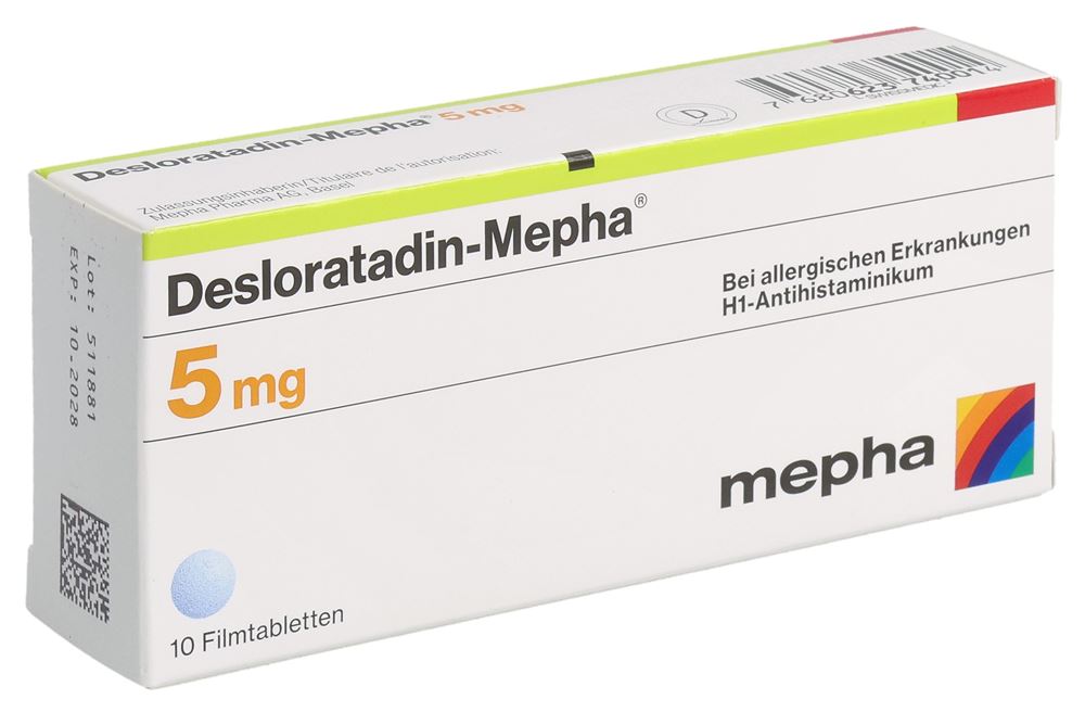 DESLORATADIN Mepha Lactab 5 mg 10 pce