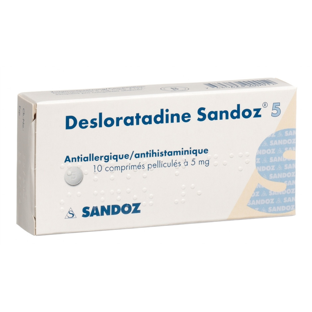 DESLORATADINE Sandoz cpr pell 5 mg 10 pce