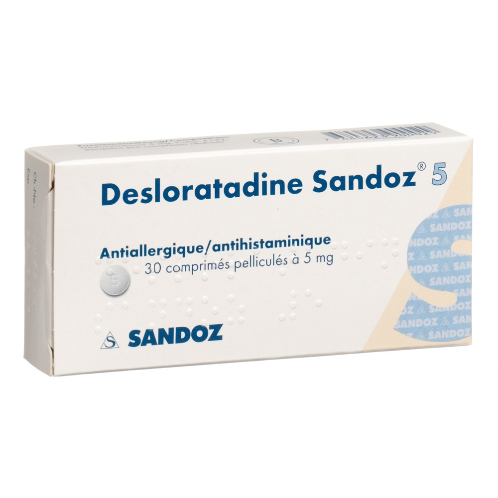 DESLORATADINE Sandoz cpr pell 5 mg 30 pce