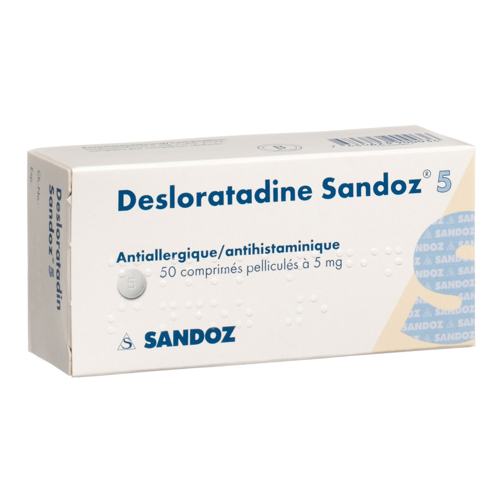 DESLORATADINE Sandoz cpr pell 5 mg 50 pce
