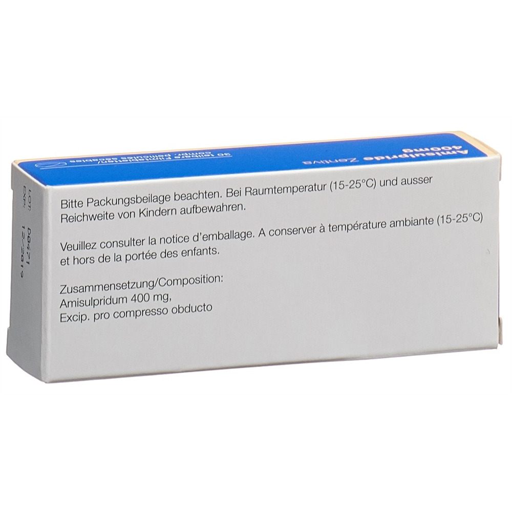 Amisulpride Zentiva 400 mg, teilbare Filmtabletten