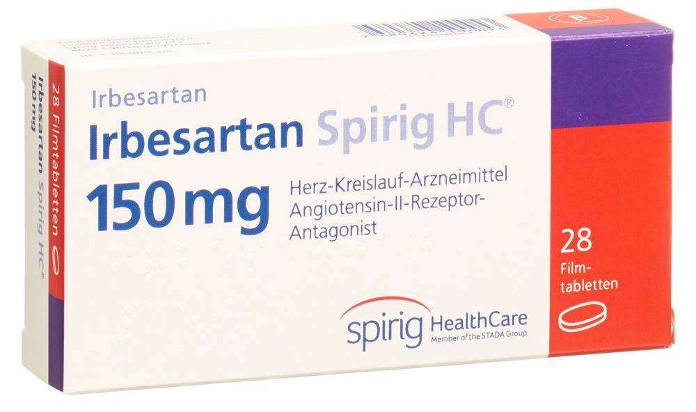 Irbesartan Spirig HC 150, Filmtabletten