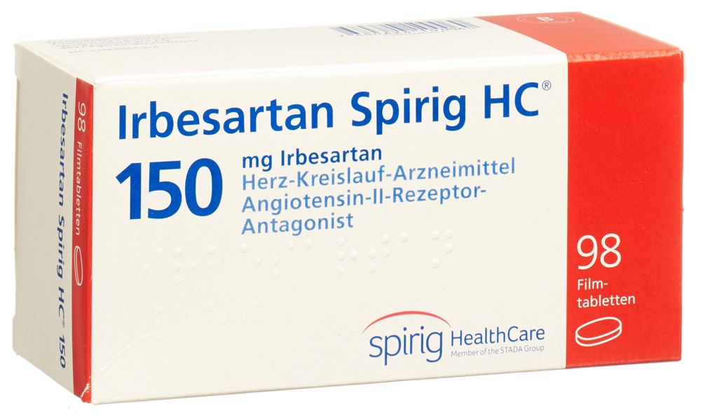 IRBESARTAN Spirig HC cpr pell 150 mg 98 pce