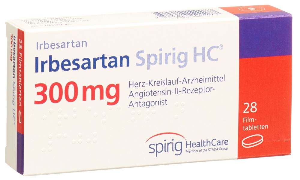 IRBESARTAN Spirig HC cpr pell 300 mg 28 pce