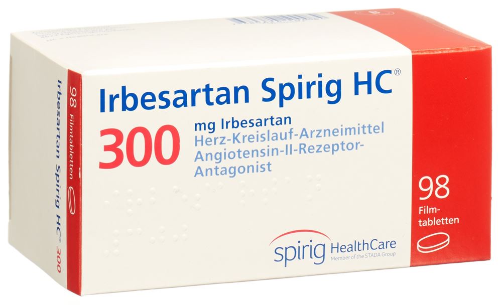 IRBESARTAN Spirig HC cpr pell 300 mg 98 pce