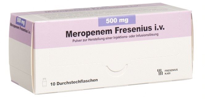 Meropenem Fresenius i.v. 500 mg, Pulver zur Herstellung einer Injektions-/Infusionslösung