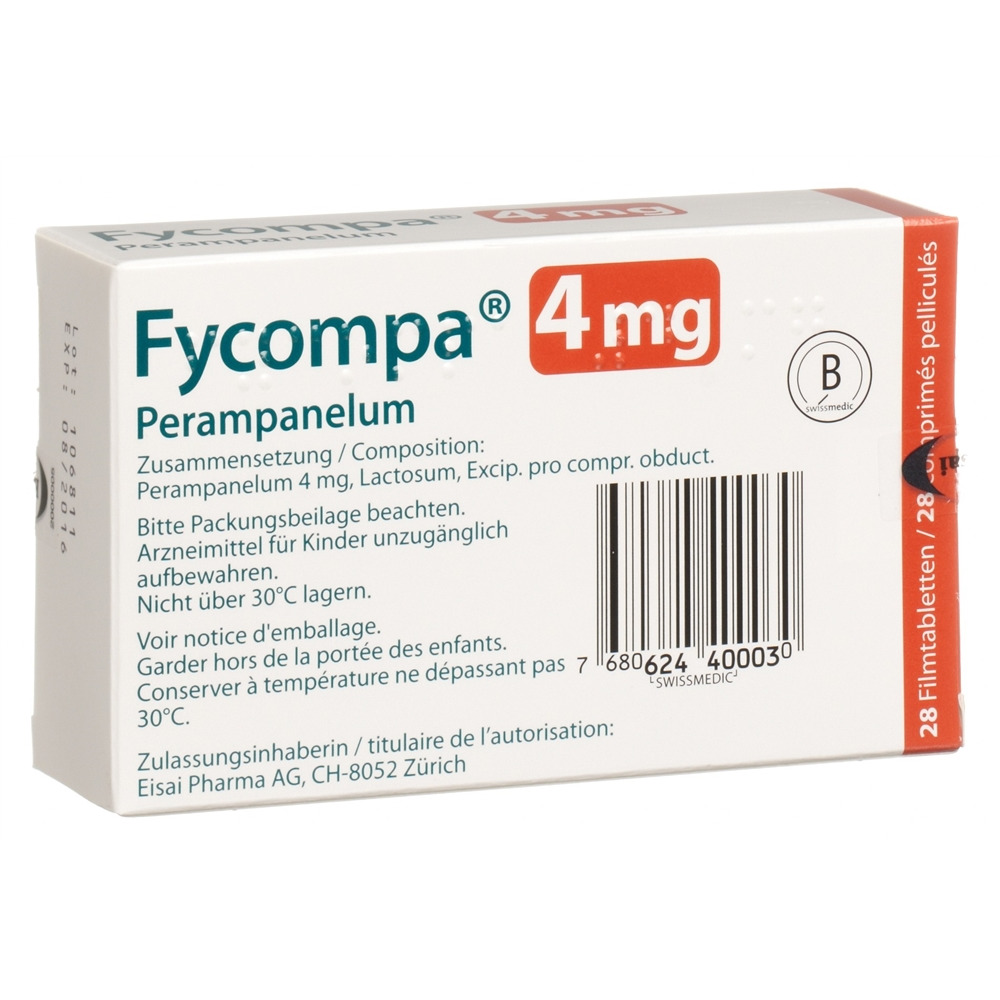 Fycompa 4mg, Filmtabletten